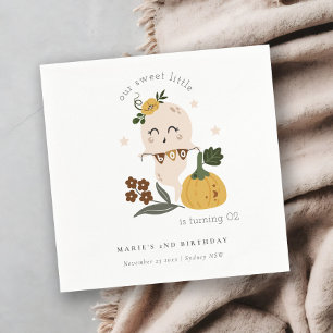 Serviette En Papier Jolie Halloween Ghost Little Boo N'Importe Quel Âg