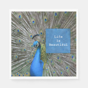 Serviette En Papier Jolie Kauai Peacock