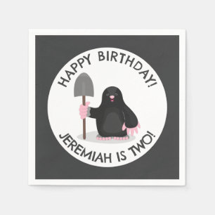 Serviette En Papier Jolie mole personnalisable dessin animé anniversai