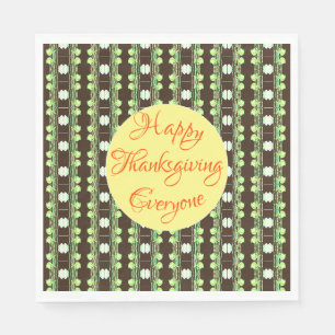 Serviette En Papier Jolie Moon de récolte de Bons thanksgivings à moti