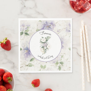 Serviette En Papier Jolies fleurs de lavande violette