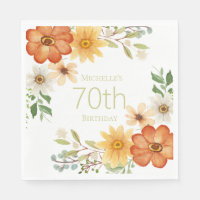 Jolies fleurs jaunes et blanches rouille pour 70 a