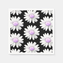 Jolies Marguerites Violettes Pointillées
