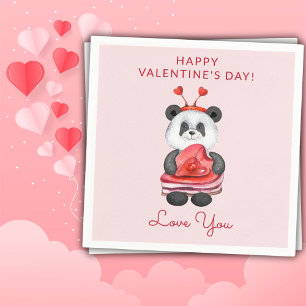 Serviette En Papier Jolies serviettes de fête pour la Saint-Valentin