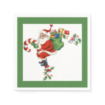 Jolly Retro Père Noël Riding Sucre de canne Livre 