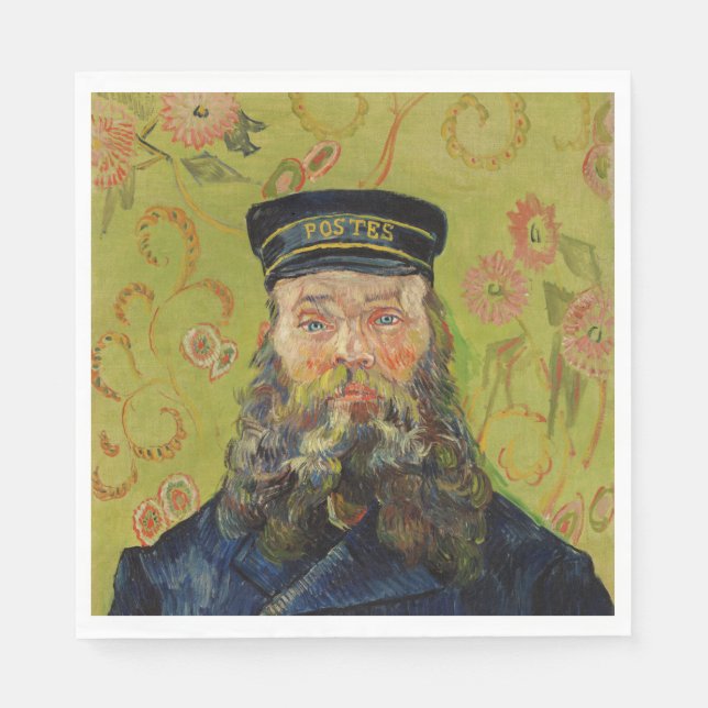 Serviette En Papier Joseph-Étienne Roulin (par Vincent van Gogh) (Devant)