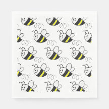 Jote Little Bee Motif Baby shower blanc