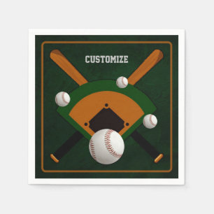 Serviette En Papier Jouer au baseball de balle