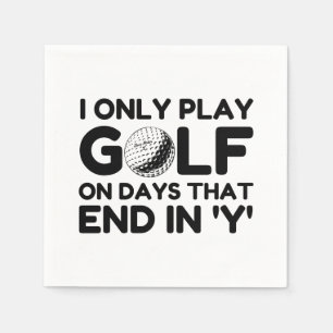 Serviette En Papier Jouer au golf uniquement