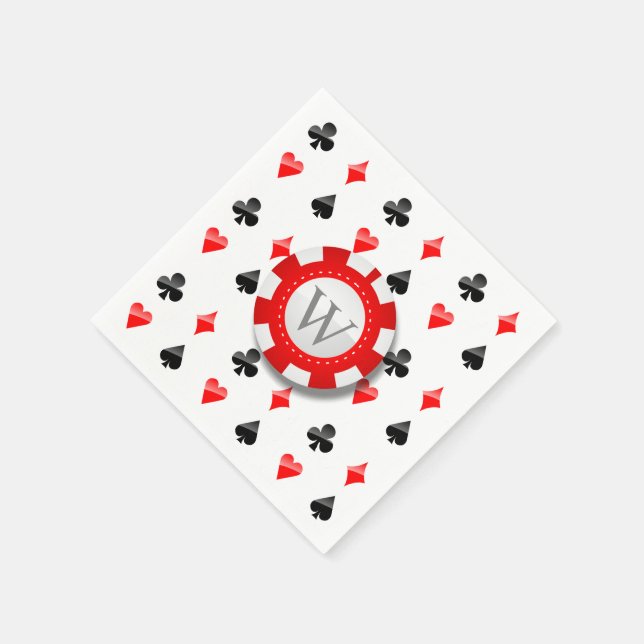 Serviette En Papier Jouer des combinaisons de cartes (Coin)