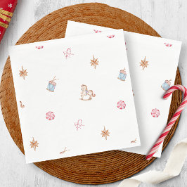 Serviette En Papier Jouets de Noël aquarelle