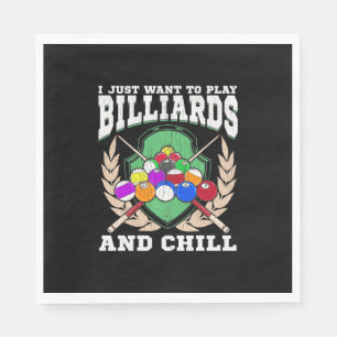 Serviette En Papier Joueur de billard Jouer Billard Et Chaleur