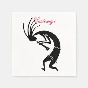 Serviette En Papier Joueur de cannelure de Kokopelli Thunder_Cove
