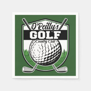 Serviette En Papier Joueur de golf Pro Golf Country Club