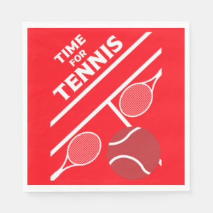 Serviette En Papier Joueurs De Tennis De Pelouse