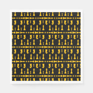 Serviette En Papier Joueurs d'échecs compétitifs