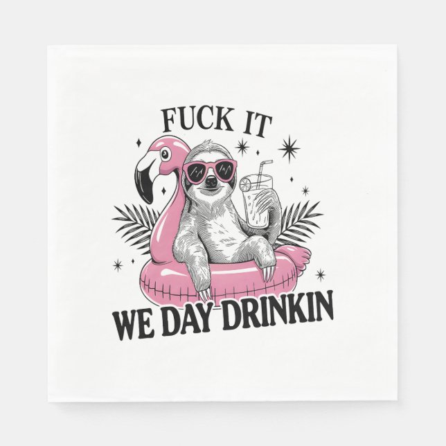 Serviette En Papier Jour boire Sloth (Devant)