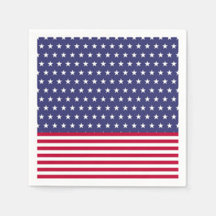 Serviette En Papier Jour commémoratif patriotique Drapeau américain Ét