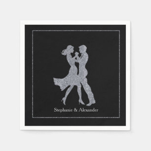 Serviette En Papier Jour d'anniversaire conjoint Adultes de danse d'ar