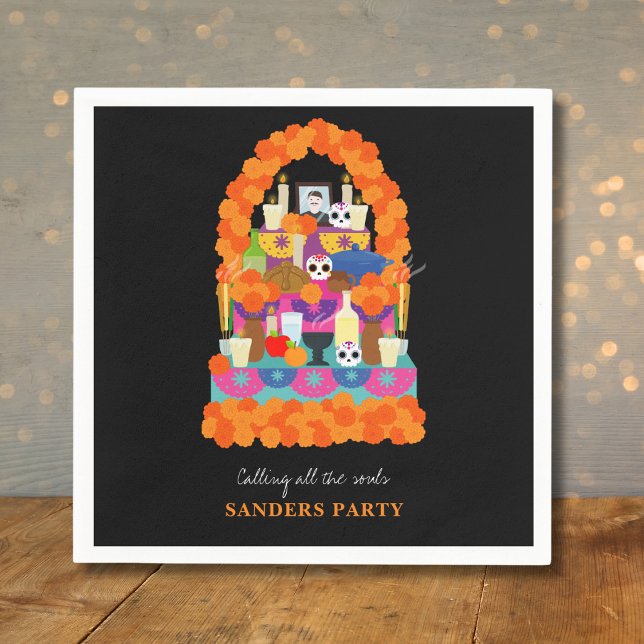 Serviette En Papier Jour de la fête de l'halloween mort (Créateur téléchargé)