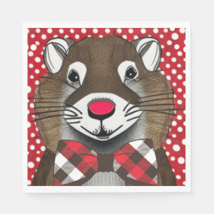 Serviette En Papier Jour de la marmotte