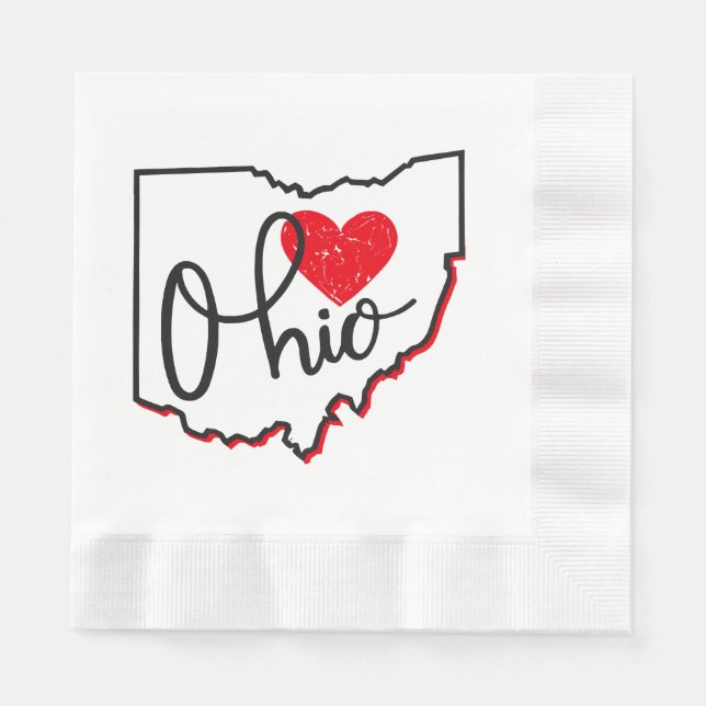 Serviette En Papier Jour de l'Ohio (Devant)