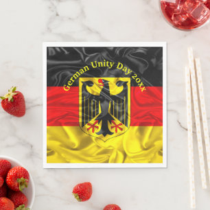 Serviette En Papier Jour de l'unité allemande, Jour national allemand