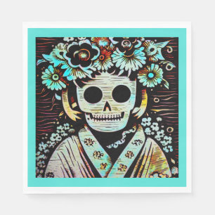 Serviette En Papier Jour du crâne de sucre mort 4
