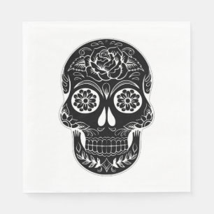 Serviette En Papier Jour du crâne mort