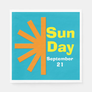Serviette En Papier Jour du soleil pour l'énergie solaire