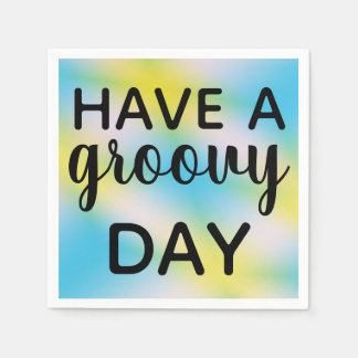 Serviette En Papier Jour Super Jour Tie Dye Anniversaire
