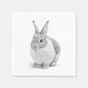 Serviette En Papier Journée du lapin