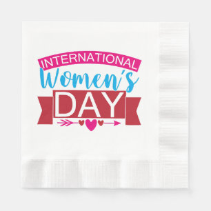 Serviette En Papier Journée internationale de la femme