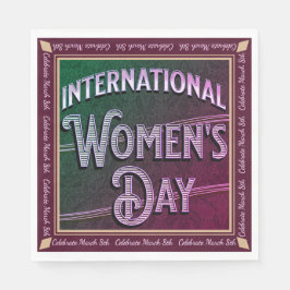 Serviette En Papier Journée internationale de la femme