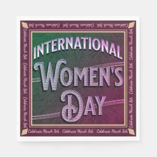 Serviette En Papier Journée internationale de la femme