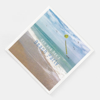 Serviette En Papier Jours de plage Fête de plage