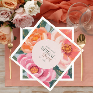 Serviette En Papier Joyeuse et audacieuse douche nuptiale florale vibr