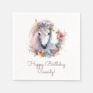 Serviette En Papier Joyeuse fête d'anniversaire pour enfants avec un p