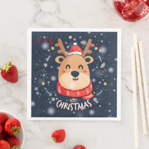 Serviette En Papier Joyeuse fête de Noël