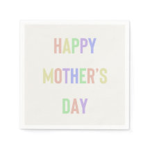 Joyeuse fête des mères Napkin