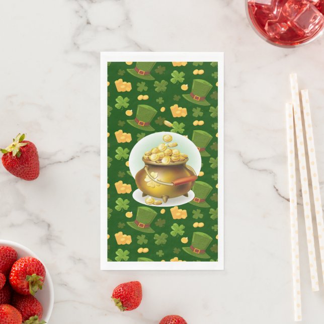 Serviette En Papier Joyeuse Saint-Patrick (En situation)