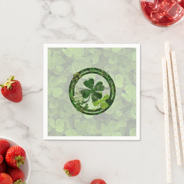 Serviette En Papier Joyeuse Saint-Patrick (En situation)