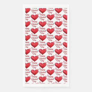 Serviette En Papier Joyeuse Saint-Valentin