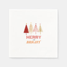 Joyeuses et brillantes serviettes de Noël