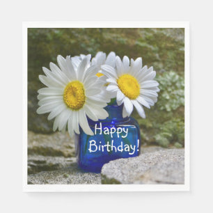 Serviette En Papier Joyeuses festins d'anniversaire