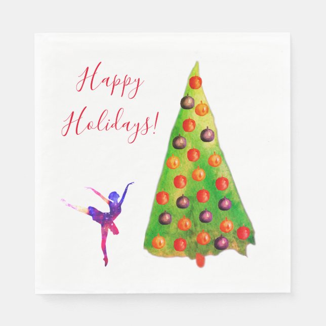 Serviette En Papier Joyeuses fêtes (Devant)