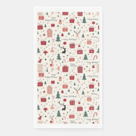 Serviette En Papier Joyeuses fêtes