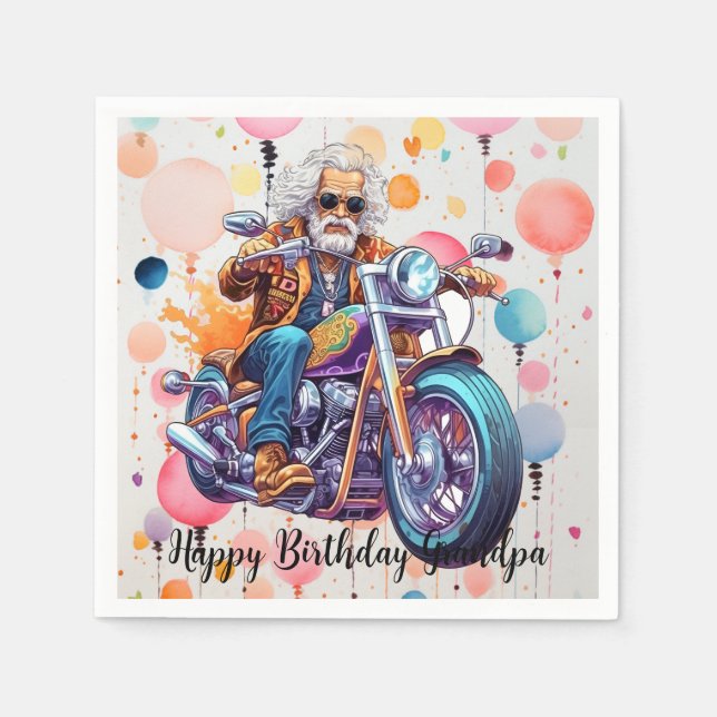 Serviette En Papier Joyeuses serviettes d'anniversaire (Devant)