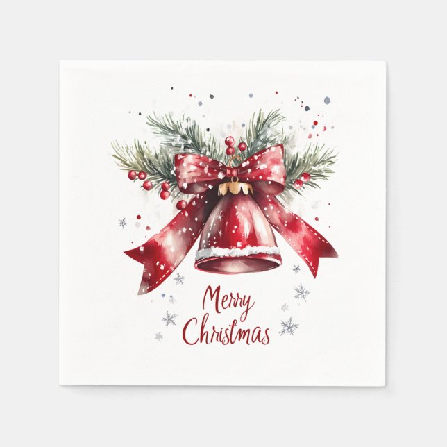 Serviette En Papier Joyeuses serviettes de Noël (Devant)