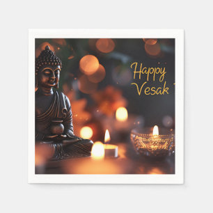 Serviette En Papier Joyeuses serviettes Vesak
